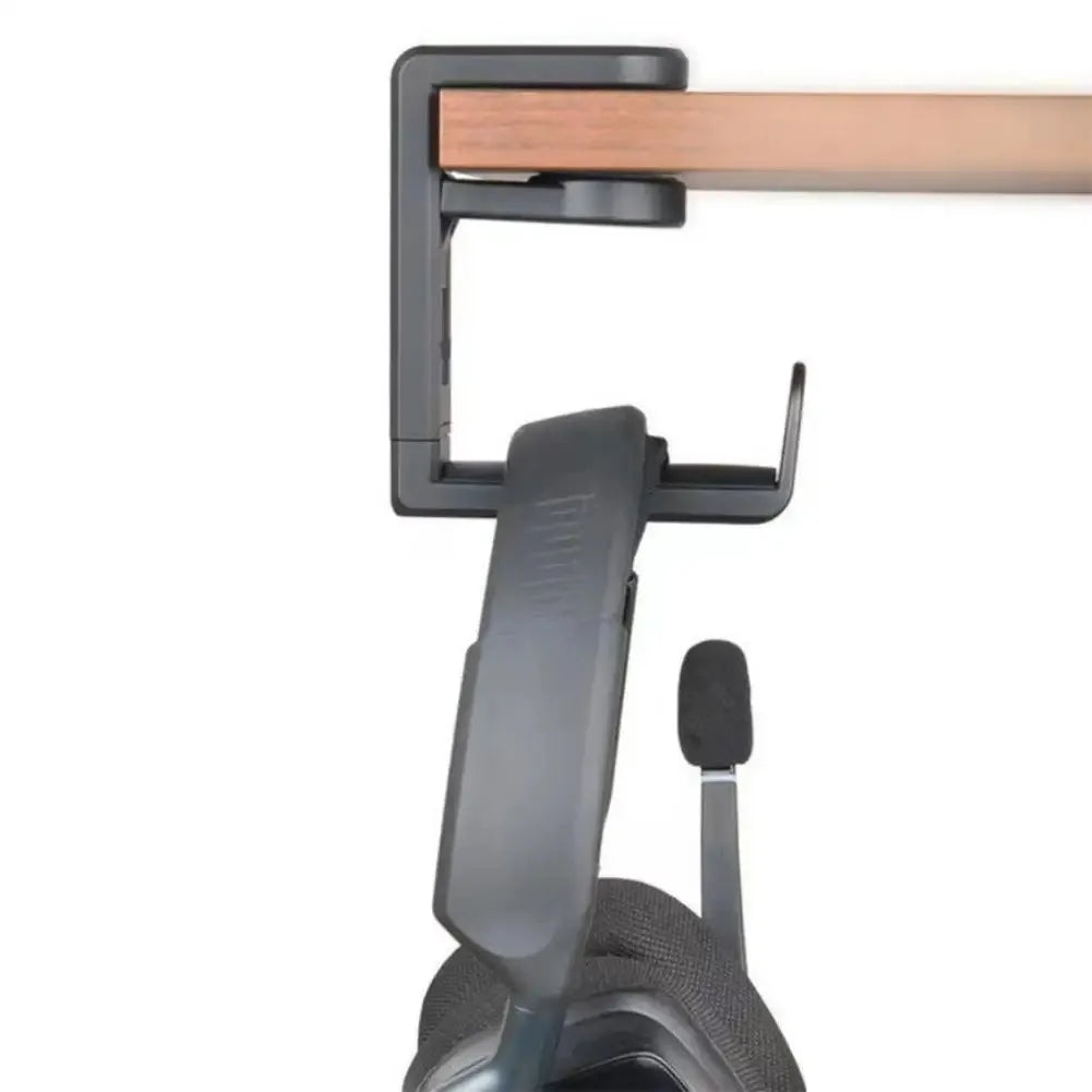 360° Rotating Headphone Stand Desktop Headset Holder PC Gaming Headset Desk Hanger Hook for Earphone Controller