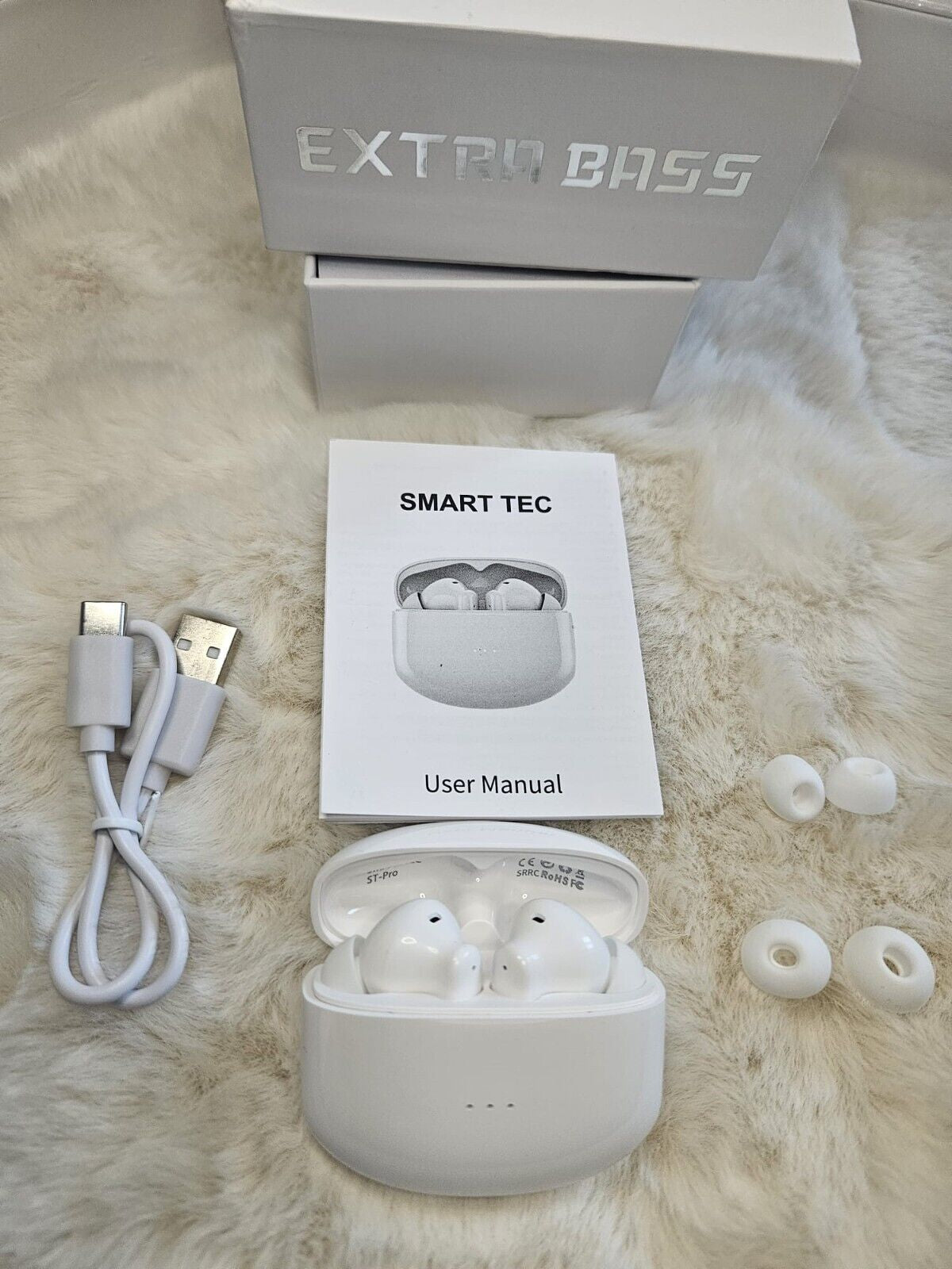 TWS Wireless Earbuds Headphone ANC Bluetooth 5.4 Earphones for Android & Iphone